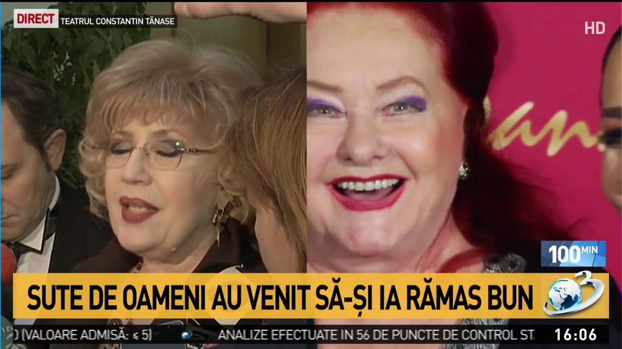 Momente emoționante în fața Teatrului Constantin Tănase. Corina Chiriac nu și-a putut stăpâni