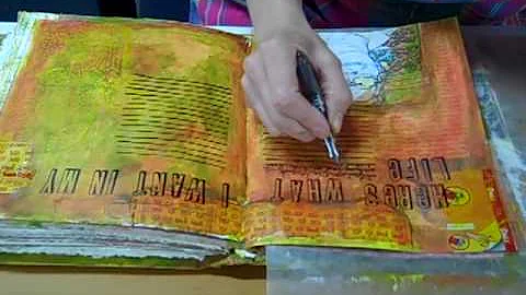 Traci Bunkers Creates a Visual Journal Page