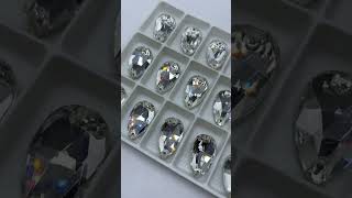 Стразы пришивные (камни) слеза, капля Teardrop  Crystal clear 10.5*18mm