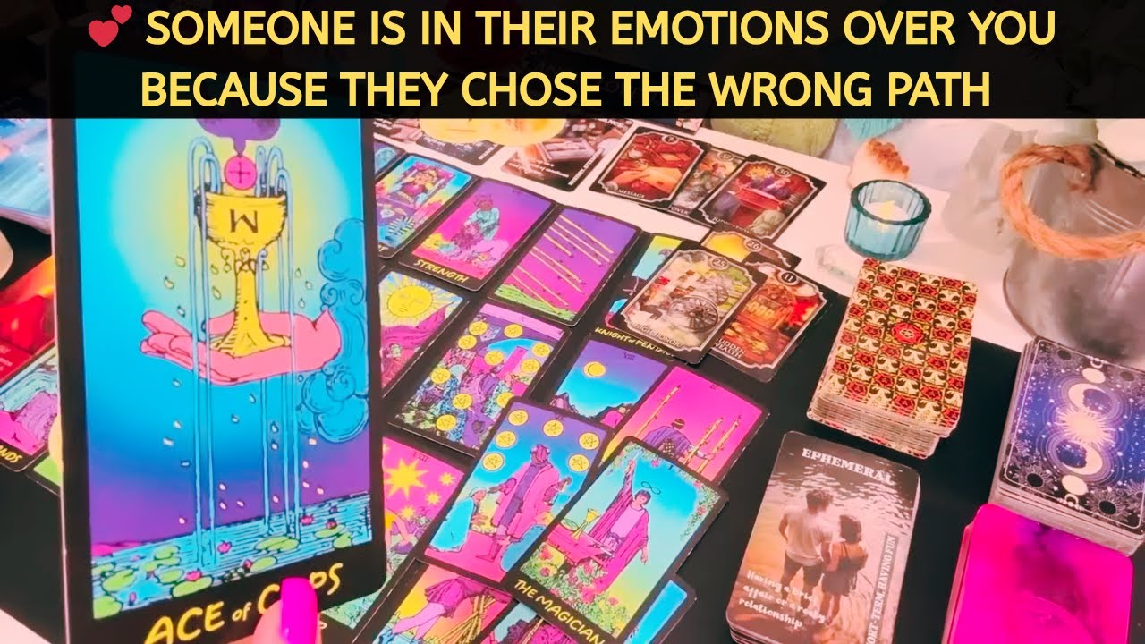 💕 SOMEONE 'S IN THEIR EMOTIONS OVER YOU CAUSE THEY CHOSE THE WRONG PATH #tarot #soulmate #love #fate
