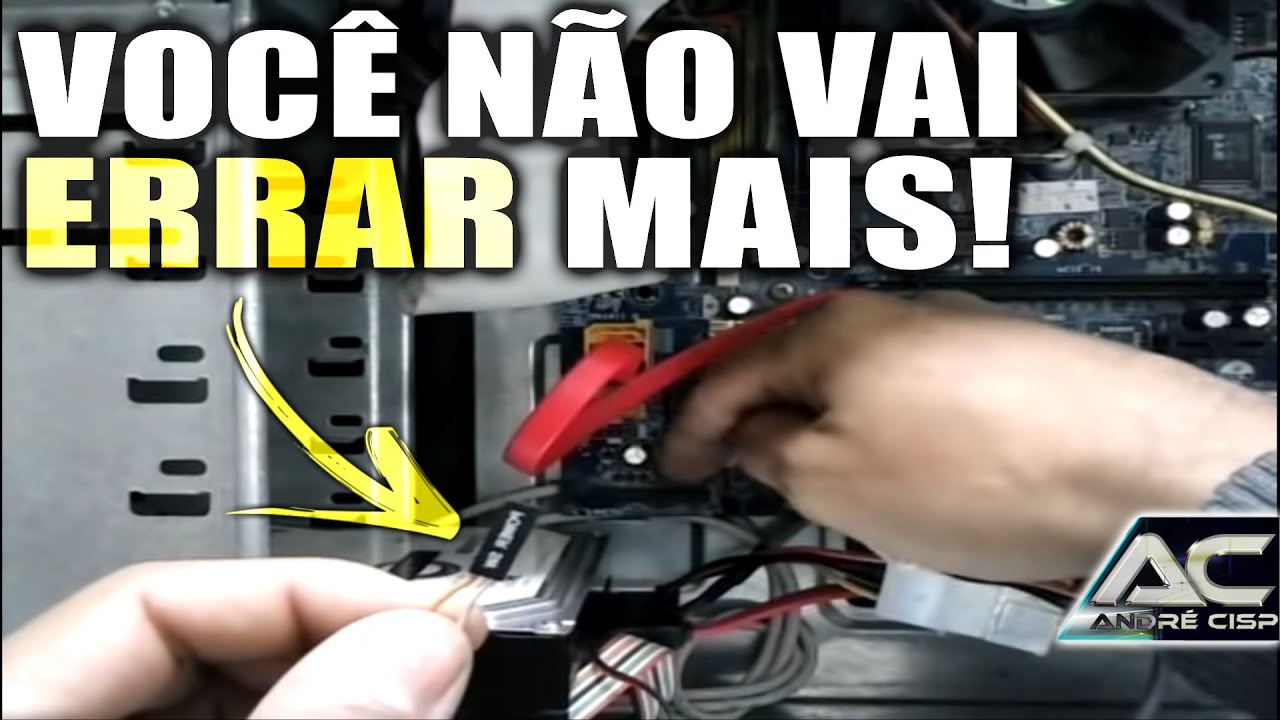 APRENDA A LIGAR OS FIOS DO GABINETE NA PLACA MÃE