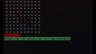 Making a Terminal-based Minesweeper clone in Python, Part 1