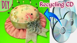 Easy DIY : How To Make PINS Holder | Recycling CD ๐๐ฝ๐ฟDIY HOME Easy DIY : How To Make PINS Holder | Recycling CD ๐๐ฝ๐ฟDIY HOME