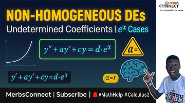 Non-Homogeneous DEs with Exponentials (ay