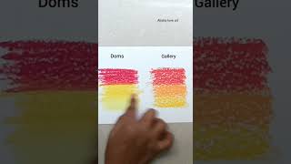 Gallery Soft Oil pastel Review | doms vs gallery which is best 🤩 #shorts screenshot 5