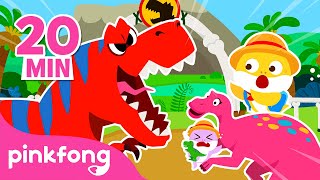Peekaboo! Baby Shark Babysits at a Dinosaur Theme Park + More | Dinosaur Songs | Pinkfong for Kids