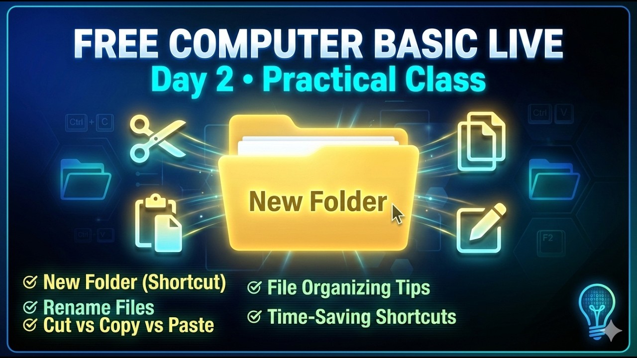🔴 Zero to Hero: Computer Basic Full Course in Hindi | Live Practical ...
