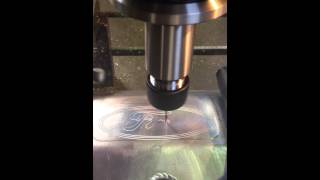 CNC engraving Ford Logo