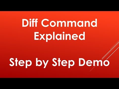 Using diff command