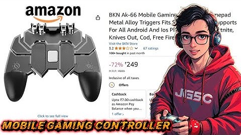 BKN Ak-66 MOBILE GAMING CONTROLLER GAMEPAD | 𝕌ℕ𝔹𝕆𝕏𝕀ℕ𝔾 𝔸ℕ𝔻 ℝ𝔼𝕍𝕀𝔼𝕎 | PUBG, BGMI, COD, FREE FIRE 