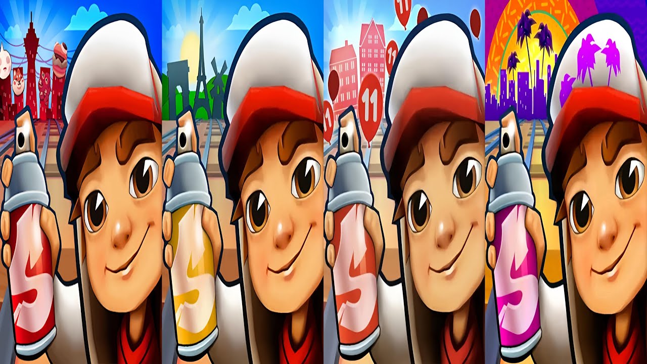 Subway Surfers : Osaka 2025 🆚 Paris 2024 🆚 Copenhagen 2023 🆚 Venice Beach 2021