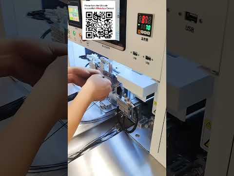 Automatic Wire Processing Laser Print, Insert & Bake Number Tubes Heat Shrink Machine