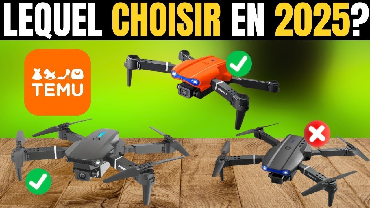 Les 4 Meilleurs Drones Qualité-Prix sur TEMU en 2025 [N’EN ACHETEZ PAS UN SANS AVOIR VU CETTE VIDÉO]