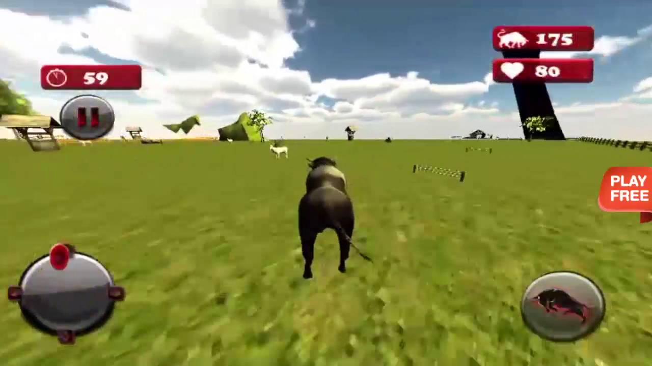 Angry Bull Simulator Game 3D - Android Gameplay HD - YouTube