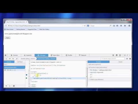 How to debug javascript program in the mozilla browser