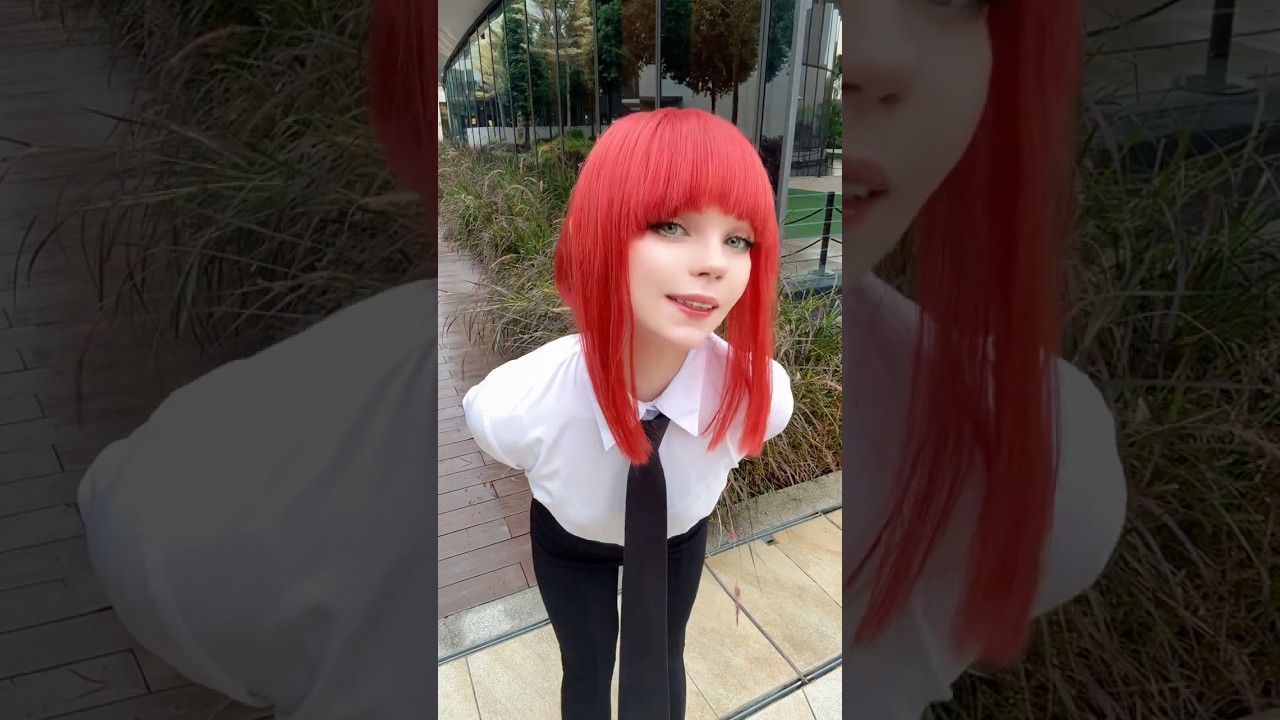 Makima or mini Makima 😂 #cosplay #chainsawman