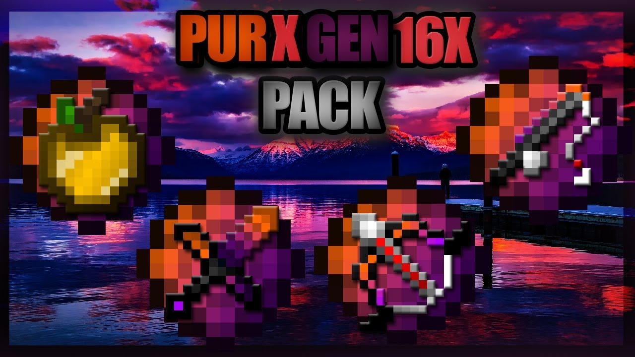 Minecraft PvP Texture Pack l PURXGEN 16X ★ - YouTube