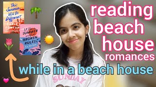 reading beach house romances while in a beach house myself 🌷