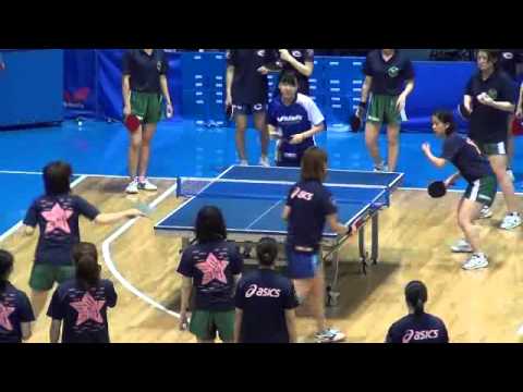 2012①女子試合直前練習(関東学生リーグ)