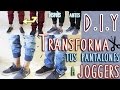 DIY: TRANSFORMA TU PANTALÓN EN JOGGER | FÁCIL Y RÁPIDO