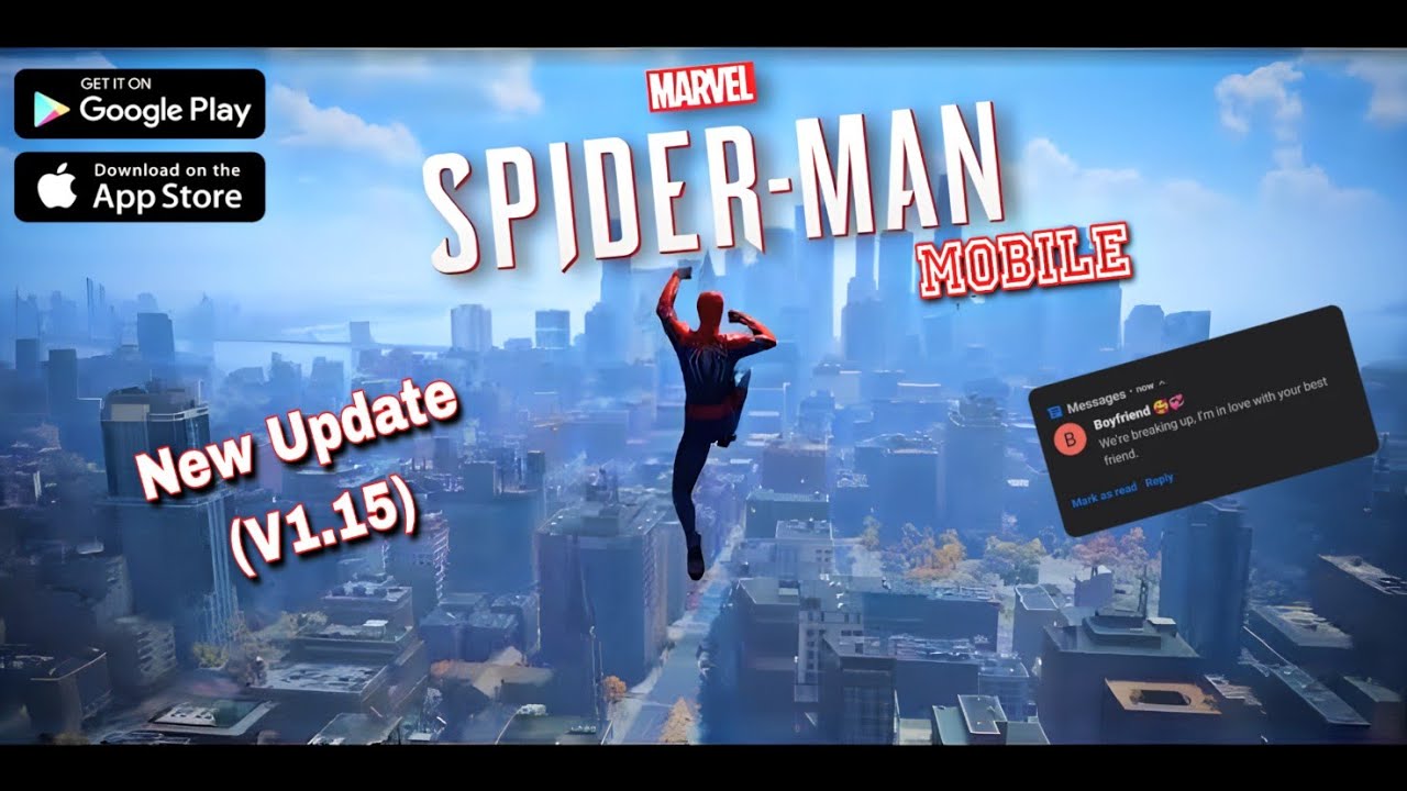 Marvel's SpiderMan Mobile Free Gameplay (SpiderMan Android v1.15) New