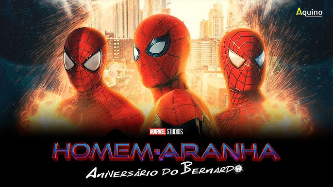 Convite Animado Virtual Homem Aranha Grátis 