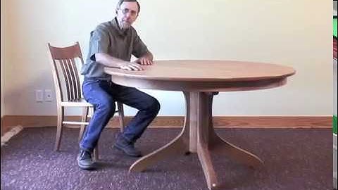 Handmade, Solid Wood Table: The Johnson Pedestal Table