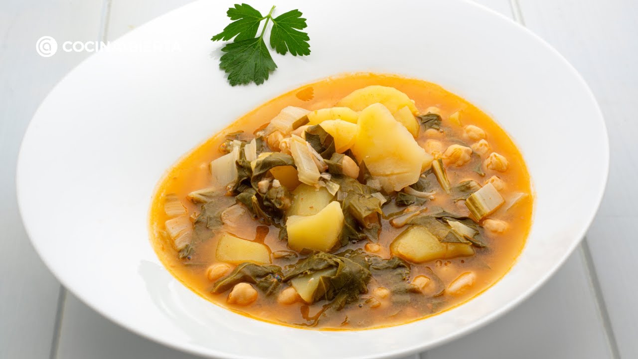 Potaje de acelgas, garbanzos y alubias | Receta rápida y nutritiva de Karlos Arguiñano