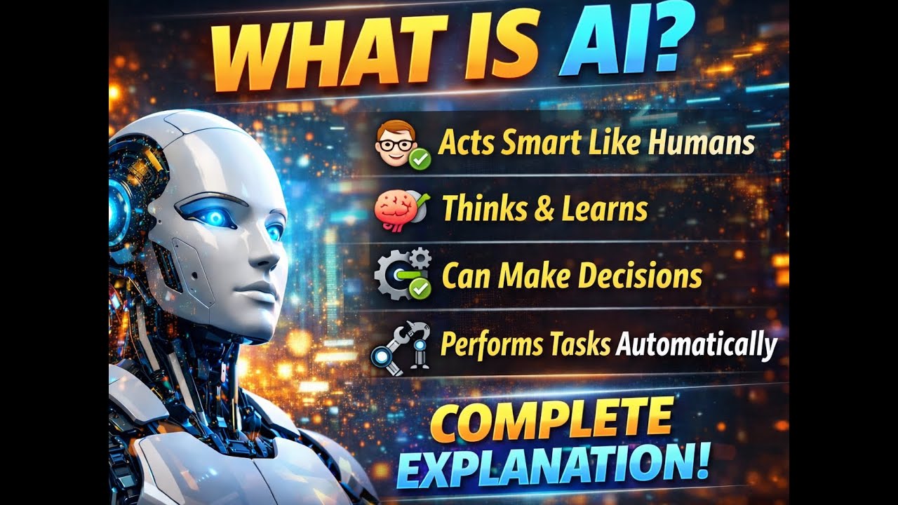 What is AI? 🤖 | Artificial Intelligence Explained in Simple Words - YouTube