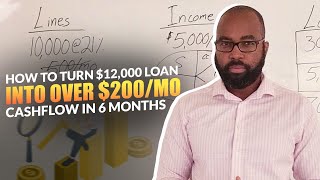 How to Turn a $12,000 Loan into over $200/Month Cashflow in Half a Year
