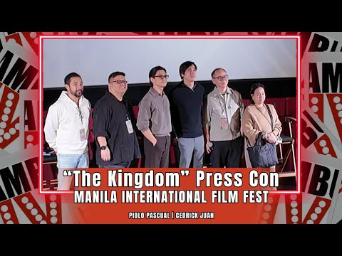Piolo Pascual & Cedrick Juan of "The Kingdom" Press Conference @ Manila International Film Festival