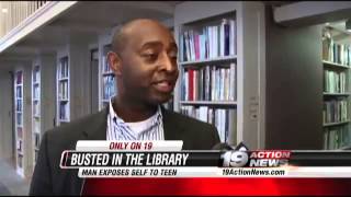 Black pervert exposes himself to teenage girl at library