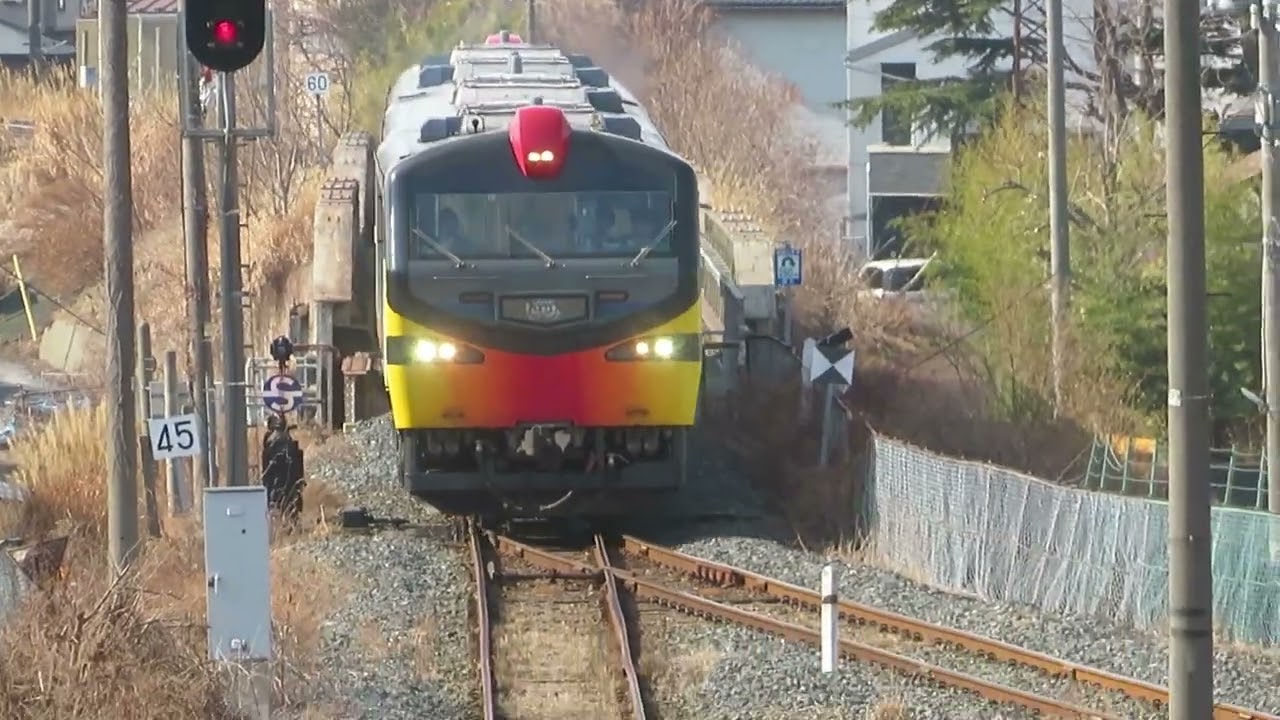 ２０２６年２月２１日・２２日 青森県八戸市 八戸市内を走るめったにみれない貴重な映像 JR八戸線初運行 リゾートしらかみ「くまげら」４両編成 景観スポット４ヶ所で撮影してみました