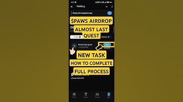 Paws almost last quest new task | how to complete paws new task | paws airdrop #shorts #pawsairdrop