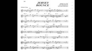 Jersey Bounce  Play along - Backing track (C key score violin/guitar/piano) chords