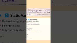 Local , Static and Instance Variable In Java #viral #java #motivation #education #challenge