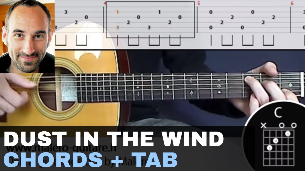 ▷ "Dust In The Wind" Training Track - Guitar Tab & Chords - YouTube