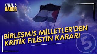 Birleşmiş Milletlerden Kritik Filistin Kararı 143 Evet Oyuyla Kabul Edildi Resimi