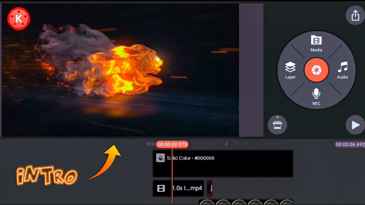 Make this fire intro for YouTube channel|how to make intro for youtube channel |Fire intro By MK YT