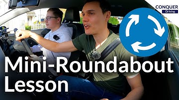 Mini-Roundabout Driving Lesson in Great Britain