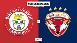 Pressekonferenz 40. Spieltag | EV Landshut - Lausitzer Füchse