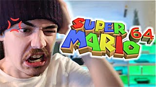 Trying not to RAGE playing Super Mario 64 *LIVE*