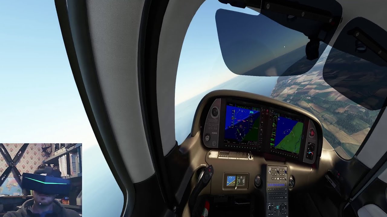 TEST du SR22 sur FS2020 avec Pimax VR - YouTube