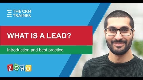 Lead Management in Zoho CRM