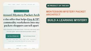 Montessori Mystery Packet Architect Review + IMPOTD Bonuses