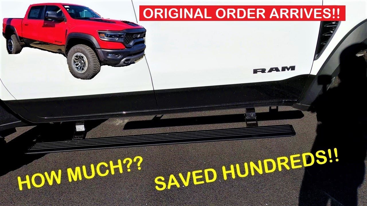 MOPAR Power Running Boards on a RAM 1500 TRX! My original TRX order