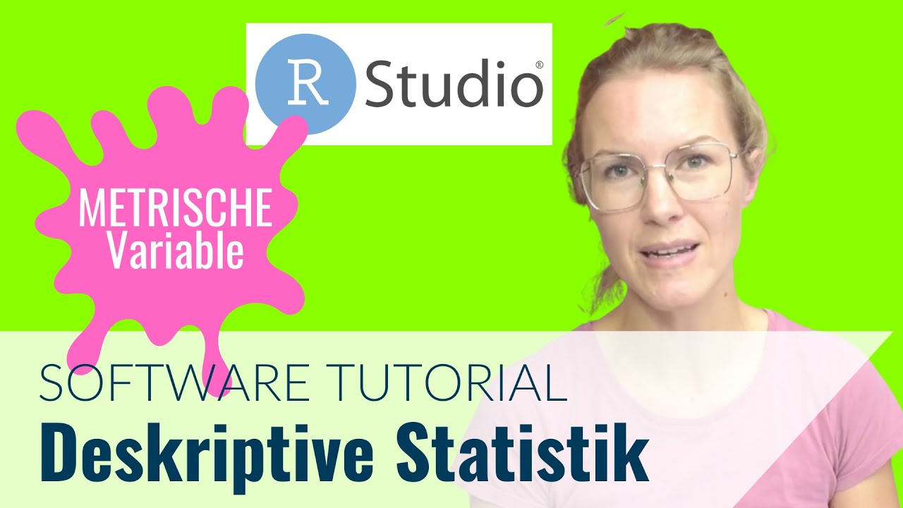 Deskriptive Analyse metrischer Variablen mit R und RStudio - YouTube