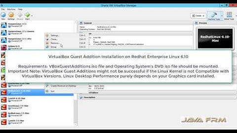 VirtualBox Guest Addition Installation on Redhat Enterprise Linux 6.10 | VirtualBox 5.2