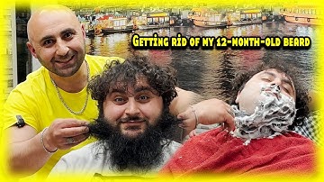 Straight Shaving A 12 Month Beard ASMR Change for All of Us
