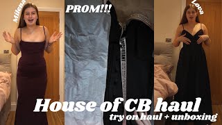 House of CB try on haul + unboxing | Prom 2024